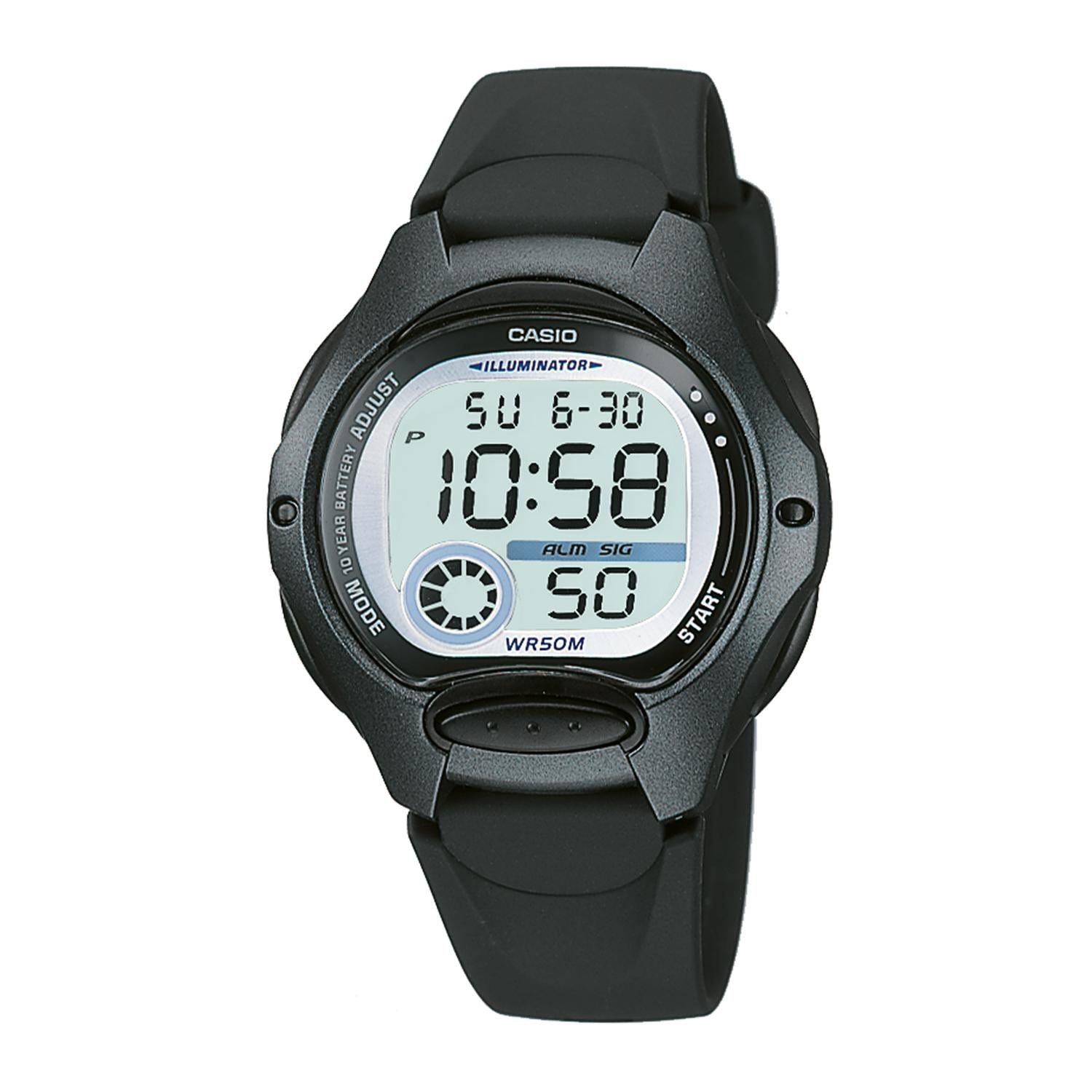 Reloj Casio Lw-200-1bvdf Resina Juvenil Negro Negro