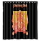 thumbnail image 1 of Cortina de ducha Black Sab con ganchos, tamaño 60 x 72 pulgadas, 1 of 3
