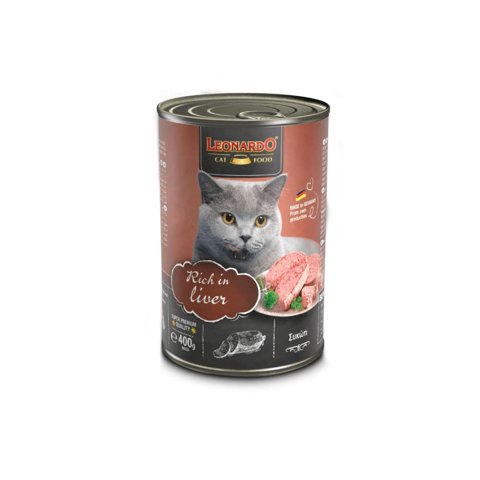 Genérico - Alimento Leonardo Sabor Higado - Lata 400G Amarillo 756236-1