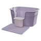 thumbnail image 5 of Bandeja De Arena Para Mascotas Con Tapa Abierta Y Lavabo De Arena Para Gatos De Lado Alto, Caja De Arena Para Gatos Resistente, Tablero De Pedal Morado, 5 of 5