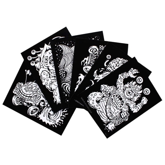 Juego de sábanas para colorear con temática Velvet Boy de 6 hojas Toynk