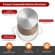 thumbnail image 4 of Stock Pot Sunhouse de acero inoxidable de 12 litros con tapa visible, 4 of 9