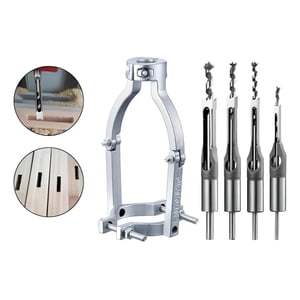 Genérica - Set De Brocas Para Agujeros Cuadrados + Adaptador De Taladro