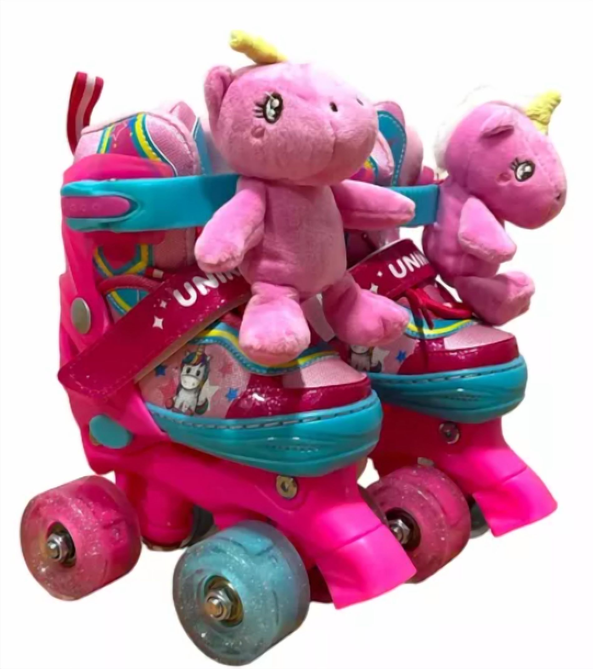 Tecnocasa - Patines 4 Ruedas Brillantes Y Ajustables Para Nina Talla Xs