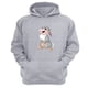 thumbnail image 1 of Polerón Canguro Conejo Blanca Dibujos Animados Gris Claro Talla M Unisex, 1 of 3