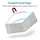 thumbnail image 3 of Mini teclado plegable portátil bluetooth blanco, 3 of 3