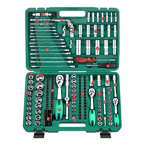 Genérico - Caja De Herramientas Dados Y Llaves 216 Piezas