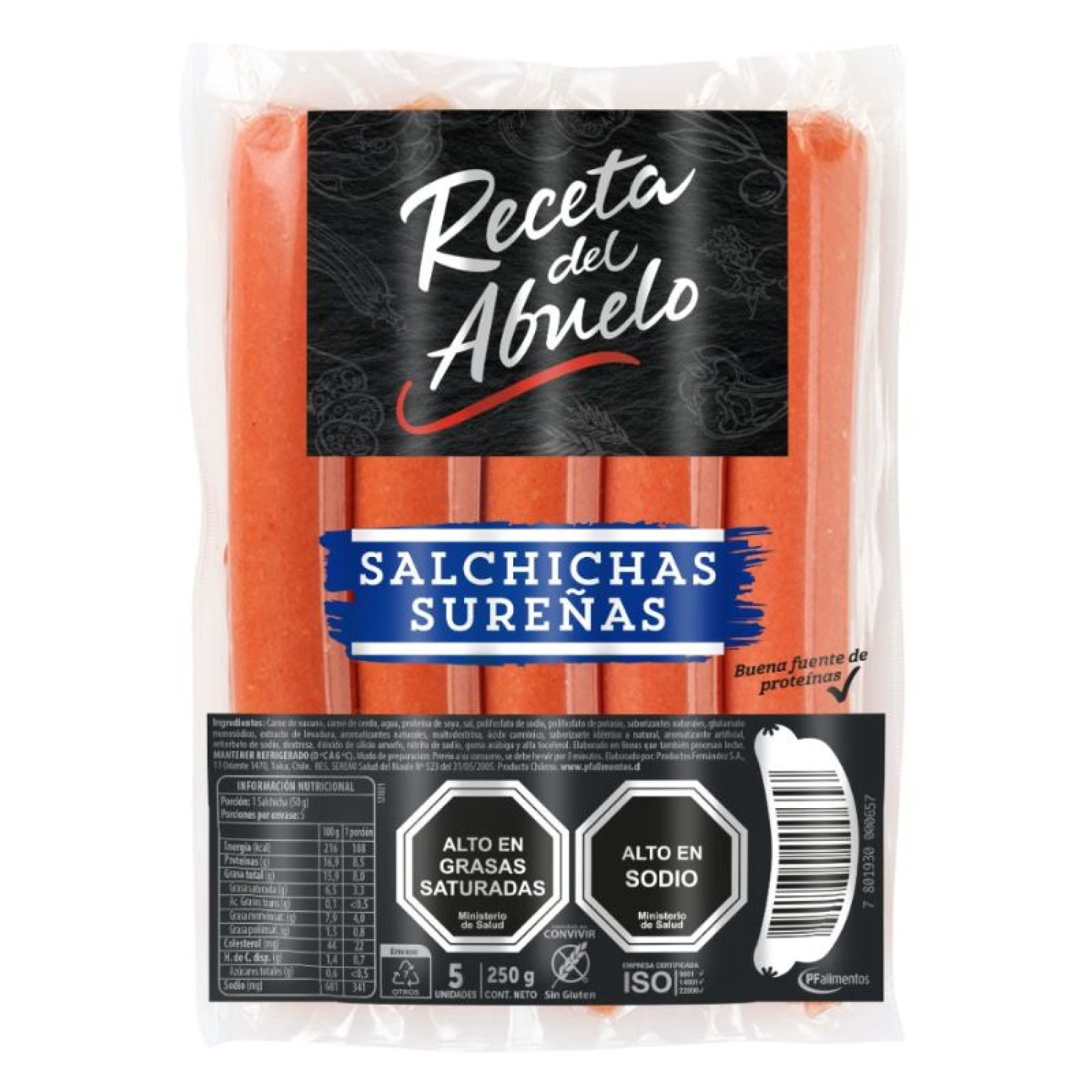 Salchicha Sureña 5 Un, 250 g