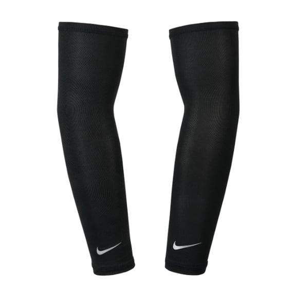 Manguitos Nike Dri-Fit UV Solar, 1 par, unisex, para adultos, negros