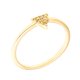thumbnail image 3 of Anillo Lupine de 18k oro apilable, blanco, talla 5, 3 of 9