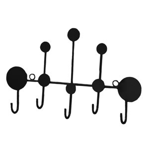 Magideal - Colgador De Puerta, Estante De Almacenamiento De Toallas, Sala De Montaje De Hierro, Perchero De Gancho De Pared Multiusos Portátil Nórdico Para Baño, Pequeño Y Negro