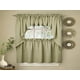 thumbnail image 1 of Cortinas De Cocina De La Colección Sweet Home Opacas Con Cordón Acanalado Color Salvia, 1 of 2