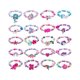 thumbnail image 1 of Set de pulseras JOTIKO Princess Birthday, 20 unidades, para niñas de 3 a 8 años, 1 of 8