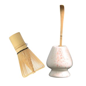 Bothyi - 3X Juego De Matcha Tradicional Con Cuchara De Té Para Preparación De Matcha Japonés Blanco