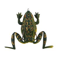 Ioensy - Señuelo De Rana Para Pesca, Anzuelos Resistentes Y Resistentes Para La Pesca De Lubina, Trucha, Lucio, Verde Oscuro