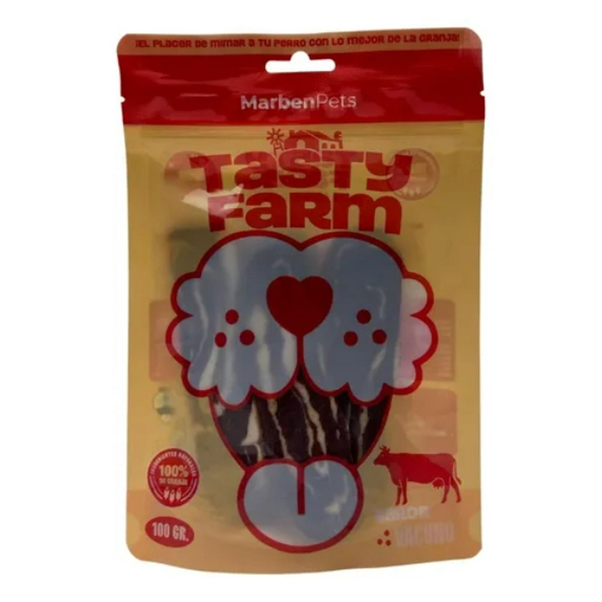 Snack Para Perros Tasty Farm Rebanadas De Vacuno Marben Pets