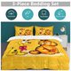 thumbnail image 5 of x362 Garfield Bed Duvet Cover Microfiber Bedding Sets 3D Printed Lightweight 3 Piece Comforter Sets, 1 Duvet Cover And 2 Pillow Shams for Kids Boys Girls 90"x90" jn362, 5 of 5