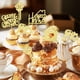 thumbnail image 2 of Adornos para magdalenas KINGZONE Sweet Home, 30 unidades, purpurina dorada, 2 of 7