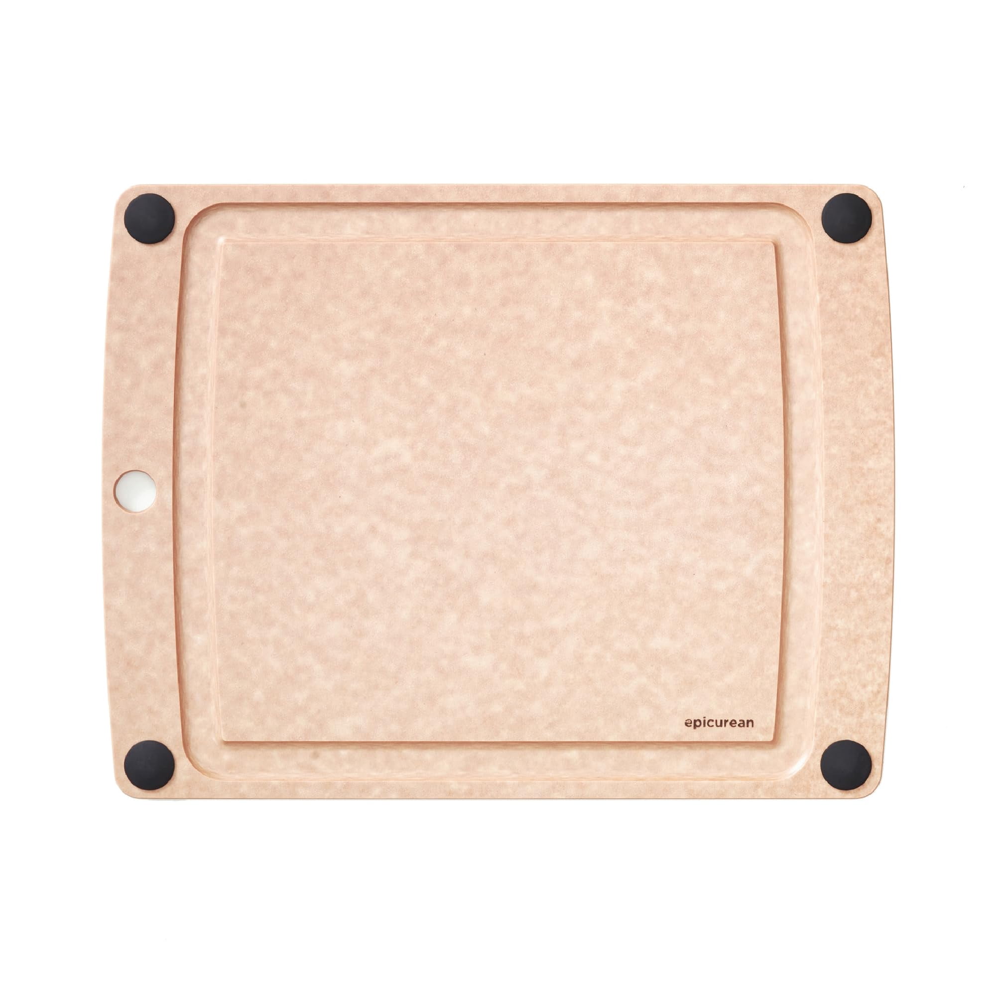 Tabla De Cortar Epicurean All-in-one De 14,5 X 11,25 Cm, Color Natural/negro