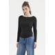 thumbnail image 2 of Polera Mujer Cuello Bote Abertura Negro, 2 of 4