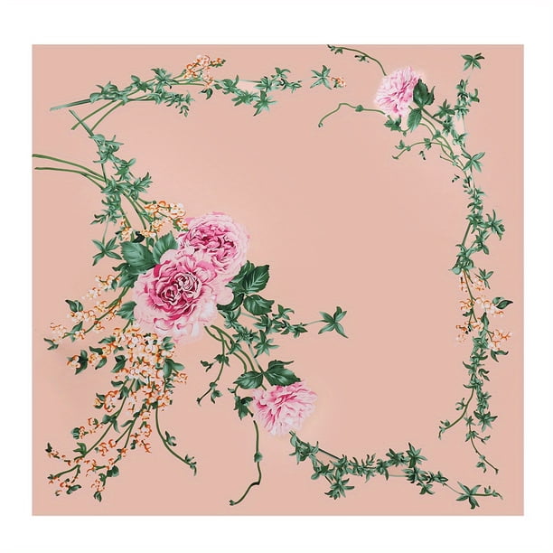 35.4 Flower Print Bandana: Add a Pop of Color to Your Look with These Stylish Floral Head Scarves!