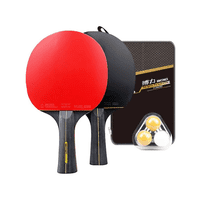 Genérico - Set Paletas Ping Pong Tenis Mesa Boli 6 Estrellas +3 Pelotas