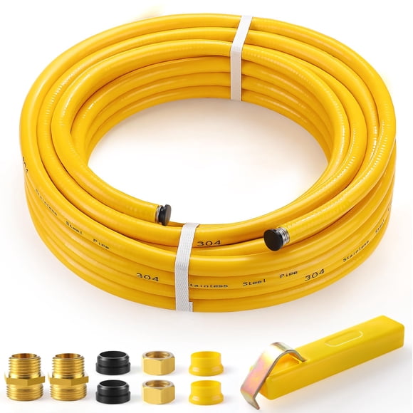 Línea de gas NORSGATEN CSST de 1/2" (1,27 cm) 10 m de acero inoxidable