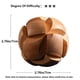 thumbnail image 2 of 1pc Wooden Kongming Lock,3D Ball Brain Teaser Puzzle,Office Release Pressure Puzzle For Adult, Desktop Intelligence Gift For Kids (Football), 2 of 4