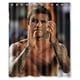 thumbnail image 1 of Cortina de ducha de David Beckham, juego de cortinas de baño con ganchos, tamaño 60 x 72 pulgadas, 1 of 3