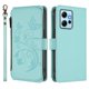 thumbnail image 2 of Funda Cartera Mariposa para [Xiaomi Redmi Note 12 4G] con Soporte y Cremallera Verde menta, 2 of 6