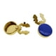 thumbnail image 1 of 2 Piezas Hombres Gemelos Traje Decoraciones Formal Evento Botón Cubre Hombres Regalo Azul, 1 of 3