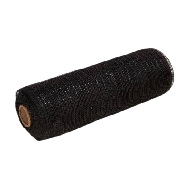 Cinta De Malla Para Decoración De Fiestas, Rollo De Malla Para Hacer Moños En Casa, Color Negro