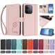 thumbnail image 4 of Funda Cartera Trébol para Xiaomi Poco C85 5G con Ranuras Tarjetas y Carga Inalámbrica Rosa, 4 of 6