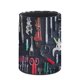 thumbnail image 3 of Herramientas-theme Cylinder Pen Holder Pencil Organizer with Flannel Lining PVC Leather Material Cardboard Base for study work 10*8CM, 3 of 6