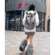 thumbnail image 2 of Faux Fur Backpacks for Women Kawaii Woolen Fabric School Bag Y2k Korean Travel Girls Fluffy Backpack Cute Plush Winter Schoolbag, 2 of 3