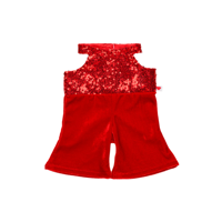 Enterito Rojo Build A Bear Sin Mangas De Lentejuelas