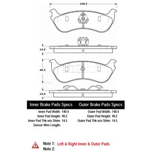 Pastillas Freno Para Auto C-Tek 103.08810