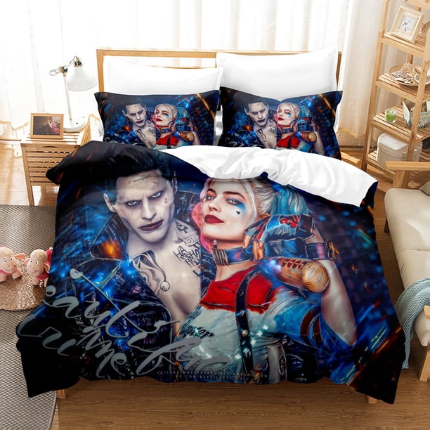 Harley _ Quinn Harley_Quinn Bedding Set Sheet Set for Kids Adults,All Season Lightweight