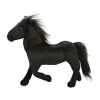 Bothyi - Animales De Peluche Caballo Peluche De Peluche Para La Decoración De La Sala De Estar Del Dormitorio Negro