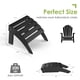 thumbnail image 2 of Set de 2 otomanes Adirondack GREENVINES para pies, negro, HDPE, 2 of 6