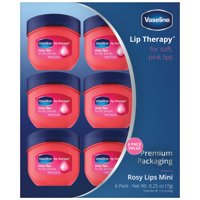 Vaseline - Vaselina Lip Therapy Rosy Lips Mini, 7 Ml (Paquete De 6)