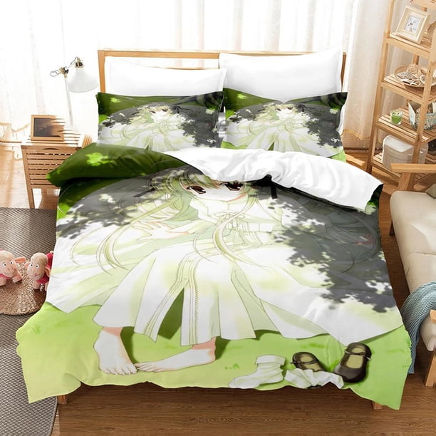 Anime Yosuga No Sora Kasugano Bedding Set,Duvet Cover Bed Set Quilt Cover Pillowcase, Boys Girls Adults Bed Sheets