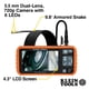 thumbnail image 2 of Boroscopio Klein Tools ET19 Wi-Fi Pro con doble lente, cuello de cisne blindado e impermeable de 5,5 mm y 9,8 pies, LED, pantalla LCD de 4,3 pulgadas, inspección por endoscopio, 2 of 9