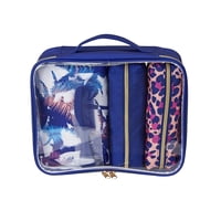 Set De Bolsitas De Tocador Y Cosméticos Conair, 5 Piezas, Blue Palm