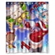 thumbnail image 1 of Cortina de ducha de anime de Feliz Navidad, juego de cortina de baño con ganchos, tamaño 60 x 72 pulgadas, 1 of 3