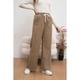 thumbnail image 3 of Pantalón Mujer Bolsillo Botones Pierna Ancha Wide Leg Cotele 7130, 3 of 4