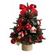 thumbnail image 2 of Mini árbol De Navidad Artificial De Mesa Con Luces Para Jardín, Granja, Bar, Blanco Y Rojo, 2 of 5