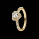 thumbnail image 4 of Anillo Elevated Heart Baño de Oro de 14k Talla 54, 4 of 4