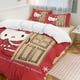 thumbnail image 2 of Merry Christmas Hello Kitty 3 Pieces Duvet Cover Set Full Size Super Soft Fade Resistant Microfiber, 2 of 4