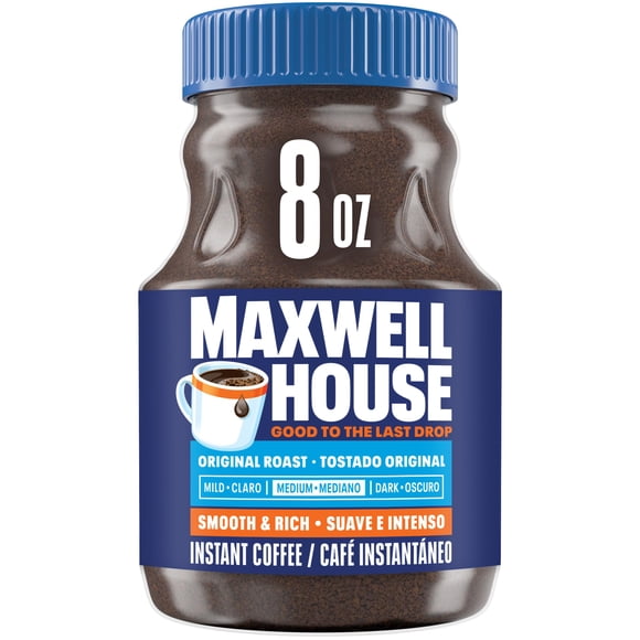 Café instantáneo Maxwell House Original Roast, tarro de 240 ml